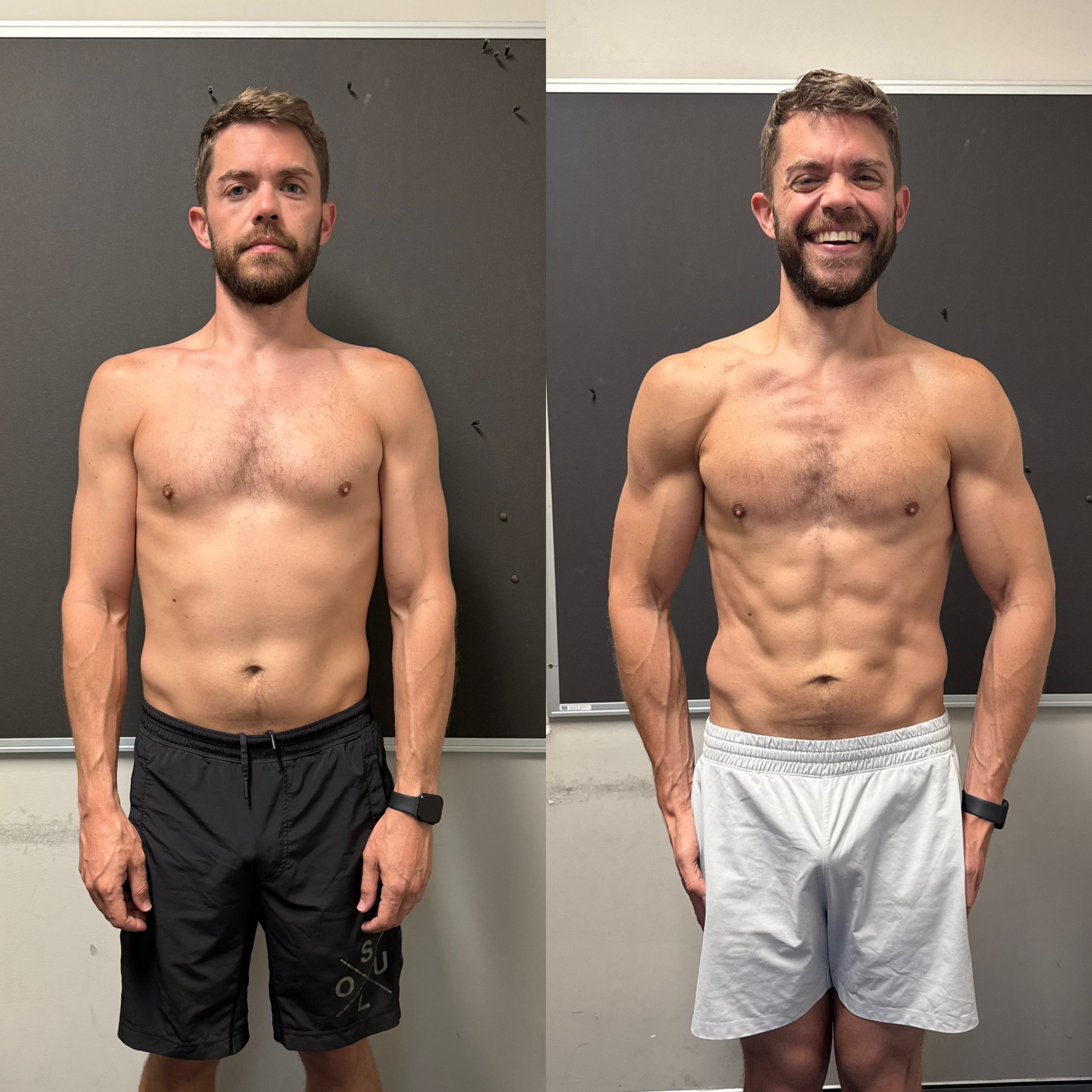 James before and after transformation